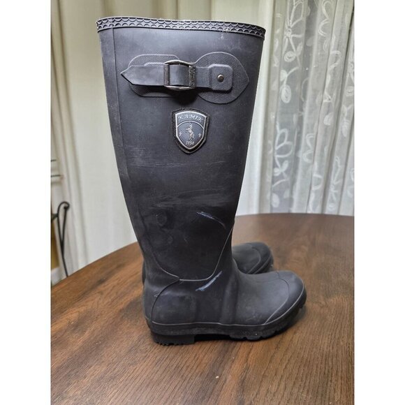 Kamik Jennifer Womens 7M Charcoal Grey Rubber Wellington Rain Winter Fall Boots - Picture 6 of 16